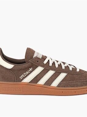 adidas Spezial Suede Sneaker in Brown & White